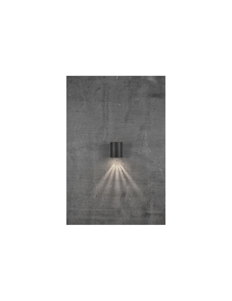 NORDLUX CANTO Lampa Ścienna LED Aluminium Czarny 49701003