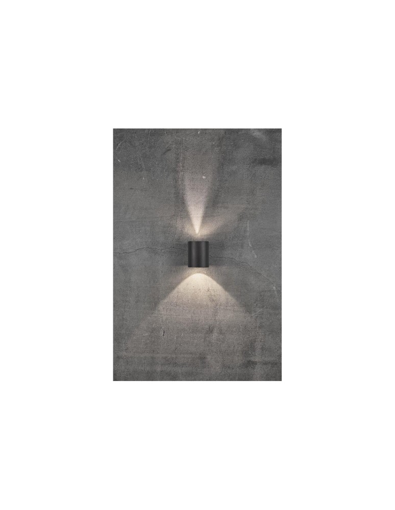 NORDLUX CANTO Lampa Ścienna LED Aluminium Czarny 49701003
