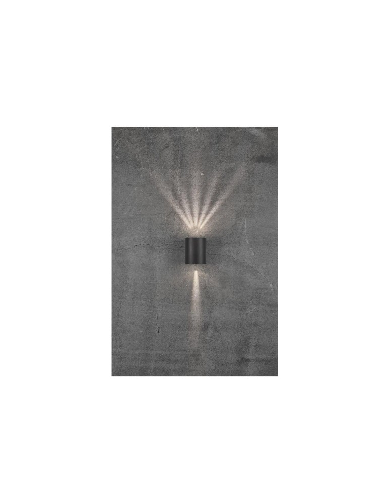 NORDLUX CANTO Lampa Ścienna LED Aluminium Czarny 49701003