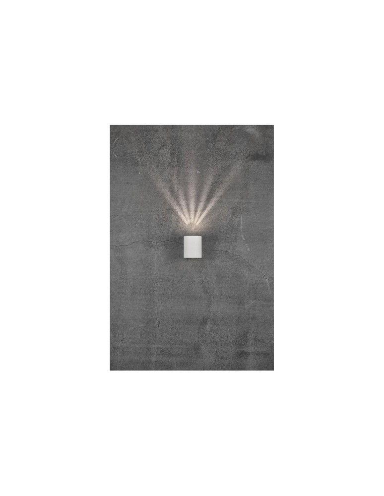Outdoor wall lamps - NORDLUX CANTO LED Wall Lamp Aluminum White 49701001 - product kolory-swiatla.pl 10