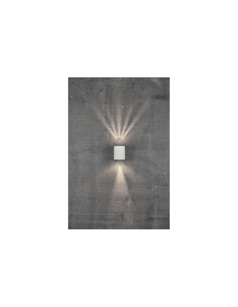Outdoor wall lamps - NORDLUX CANTO LED Wall Lamp Aluminum White 49701001 - product kolory-swiatla.pl 17