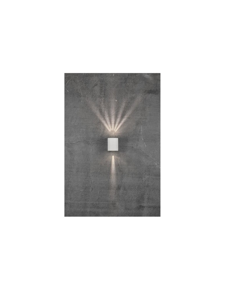 Outdoor wall lamps - NORDLUX CANTO LED Wall Lamp Aluminum White 49701001 - product kolory-swiatla.pl 18