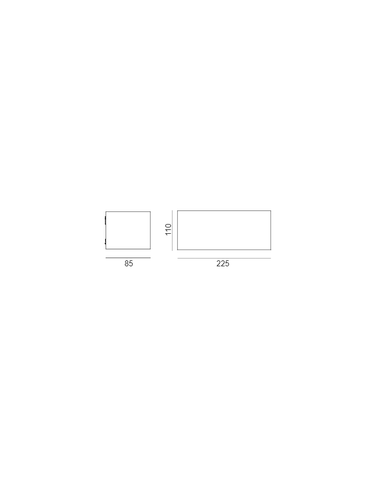 Outdoor wall lamps - Norlys Asker UP&amp;DOWN LED wall lamp 8W 373lm 3000K IP65 Graphite 1510GR - product kolory-swiatla.pl 2