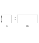 Outdoor wall lamps - Norlys Asker DOWN LED wall lamp 8W 186lm 3000K IP65 Graphite 1511GR - product 2