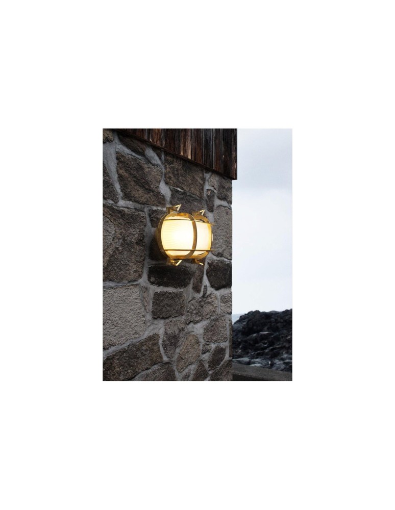 Outdoor wall lamps - NORDLUX HELFORD Wall Lamp E27 12.5W Brass 49031035 - product kolory-swiatla.pl 5