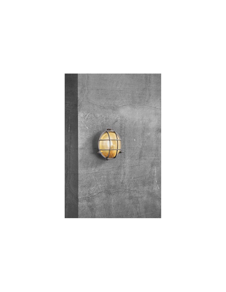 Outdoor wall lamps - NORDLUX POLPERRO Wall Lamp E27 12.5W Brass Nickel 49021055 - product kolory-swiatla.pl 5