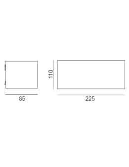 Norlys Asker UP&amp;DOWN Wall lamp 1xE27 IP65 Graphite 1513GR - product 2