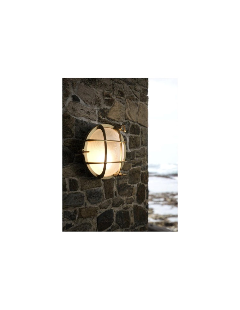 Outdoor wall lamps - NORDLUX POLPERRO Wall Lamp E27 12.5W Brass 49021035 - product kolory-swiatla.pl 4