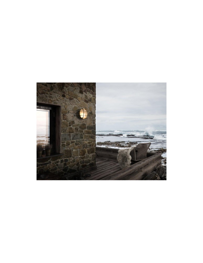 Outdoor wall lamps - NORDLUX POLPERRO Wall Lamp E27 12.5W Brass 49021035 - product kolory-swiatla.pl 5