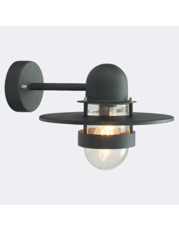 Norlys Bergen Wall lamp 1xE27 IP65 Black 270B