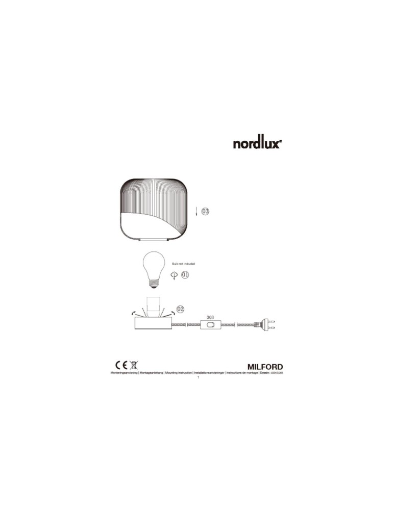 Scandinavian style table lamps - NORDLUX MILFORD Table Lamp E27 40W Brown 48915001 - product kolory-swiatla.pl 7