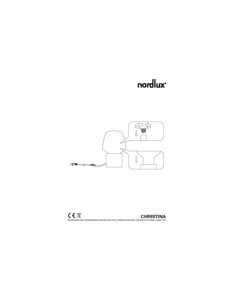 Scandinavian style table lamps - NORDLUX CHRISTINA Table Lamp E27 25W Concrete Grey 48905011 - product kolory-swiatla.pl 6