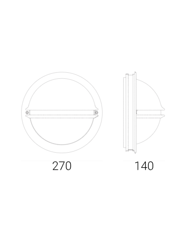 Norlys Berlin Kinkiet 1xE27 IP65 Czarny 610B - produkt 2