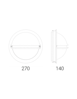 Norlys Berlin Kinkiet 1xE27 IP65 Czarny 610B - produkt 2