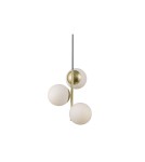 Pendant lamps spheres - NORDLUX LILLY Pendant Lamp E14 3X40W Metal Brass 48603035 - product 1