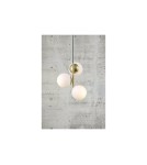 Pendant lamps spheres - NORDLUX LILLY Pendant Lamp E14 3X40W Metal Brass 48603035 - product 3