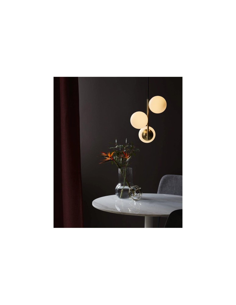 Pendant lamps spheres - NORDLUX LILLY Pendant Lamp E14 3X40W Metal Brass 48603035 - product kolory-swiatla.pl 6