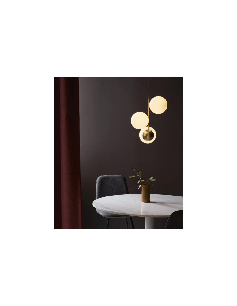 Pendant lamps spheres - NORDLUX LILLY Pendant Lamp E14 3X40W Metal Brass 48603035 - product kolory-swiatla.pl 8