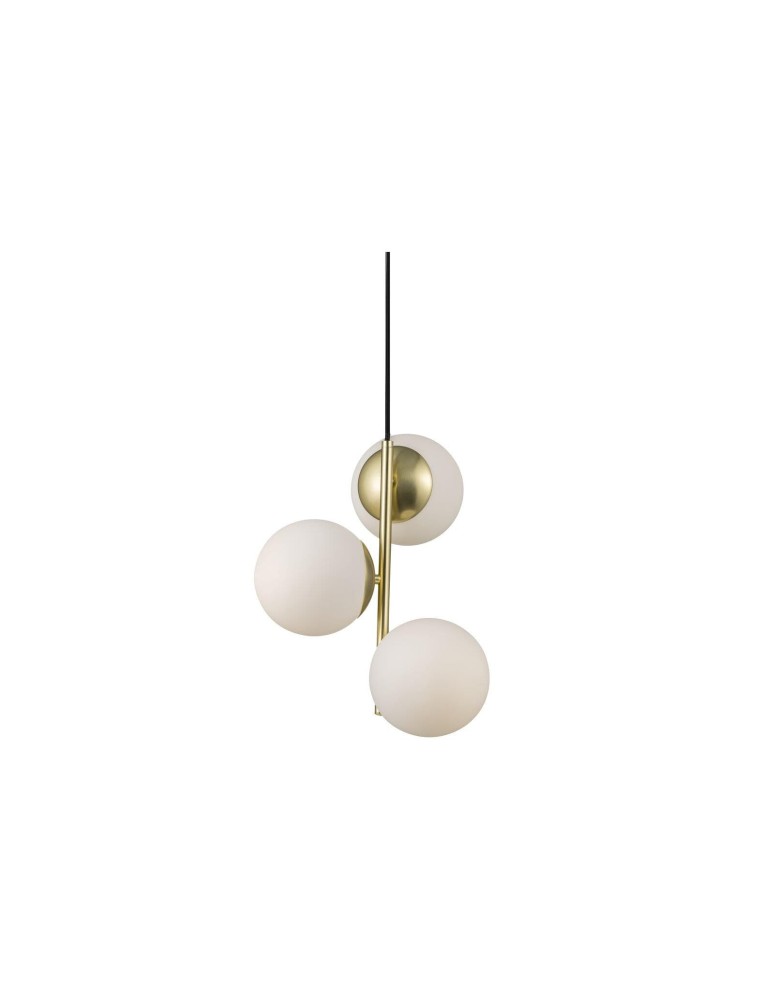 Pendant lamps spheres - NORDLUX LILLY Pendant Lamp E14 3X40W Metal Brass 48603035 - product kolory-swiatla.pl 9