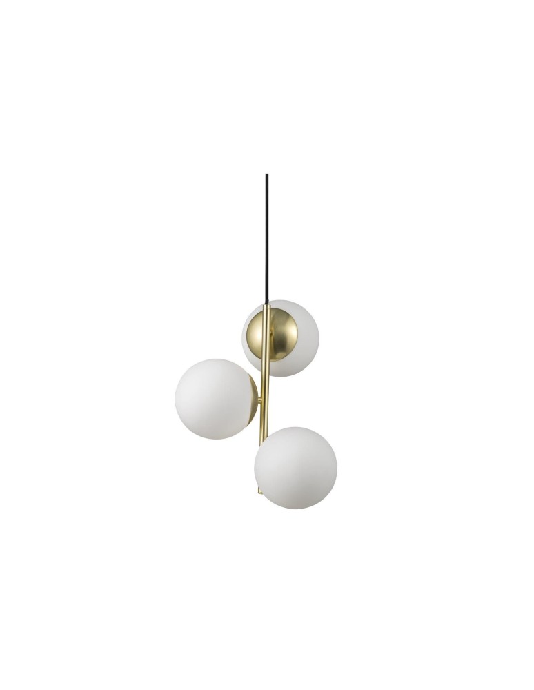 Pendant lamps spheres - NORDLUX LILLY Pendant Lamp E14 3X40W Metal Brass 48603035 - product kolory-swiatla.pl 10
