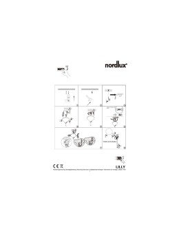 NORDLUX LILLY Lampa Wisząca E14 3X40W Metal Czarny 48603003 - produkt 2