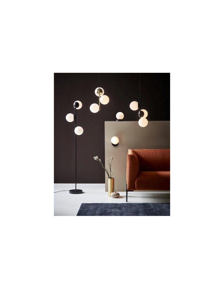 Pendant lamps spheres - NORDLUX LILLY Pendant Lamp E14 3X40W Metal Black 48603003 - product kolory-swiatla.pl 4