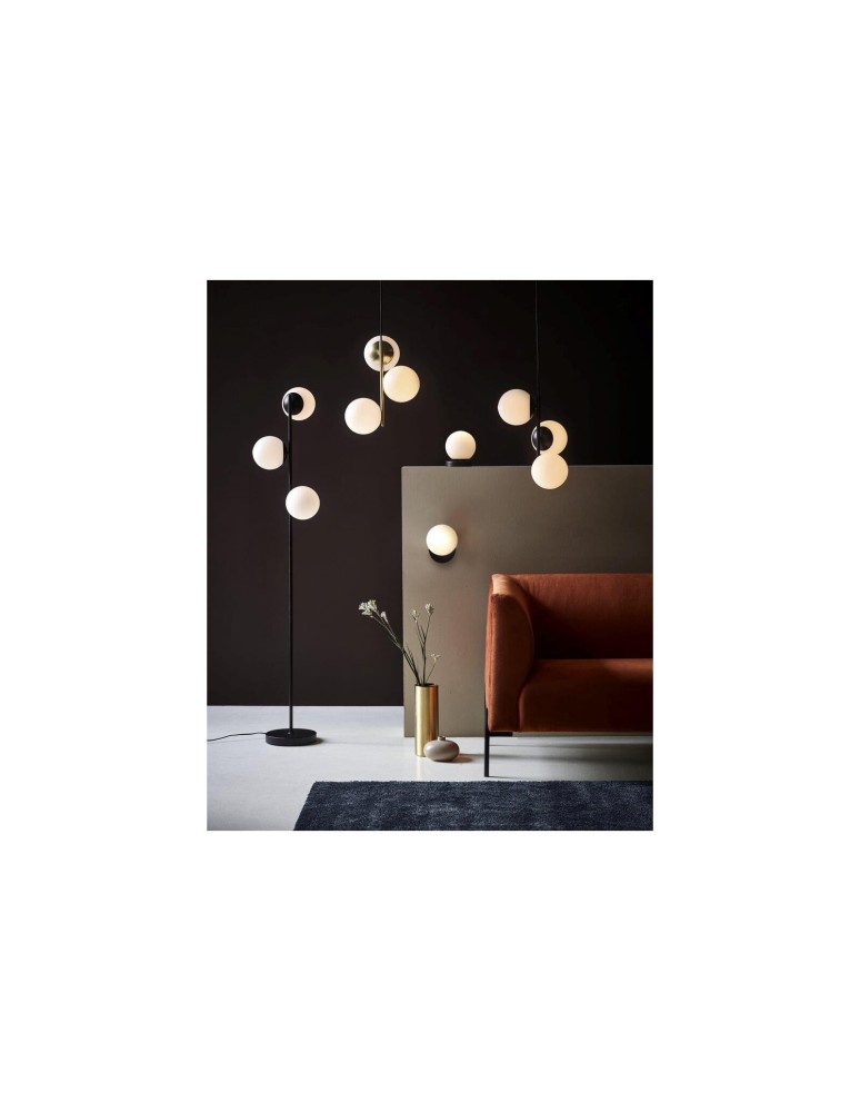 Pendant lamps spheres - NORDLUX LILLY Pendant Lamp E14 3X40W Metal Black 48603003 - product kolory-swiatla.pl 5