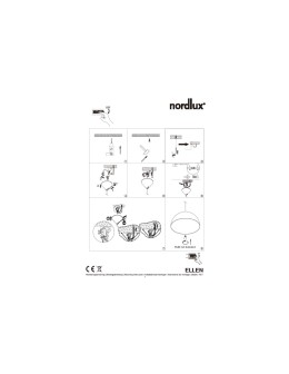 NORDLUX ELLEN Lampa Wisząca E27 40W Metal Czarny 48573003 - produkt 2
