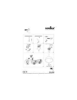 NORDLUX ELLEN Lampa Wisząca E27 40W Metal Czarny 48563003 - produkt 2
