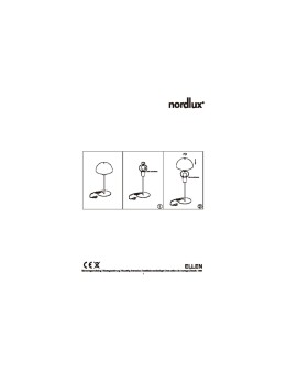 NORDLUX ELLEN Lampa Stołowa E14 40W Metal Czarny 48555003 - produkt 2