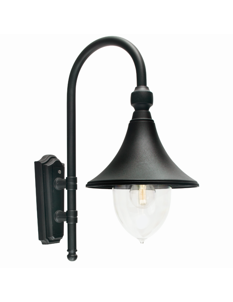 Outdoor wall lamps - Norlys Florence Wall lamp 1xE27 IP65 Black 800A/B - product kolory-swiatla.pl 1