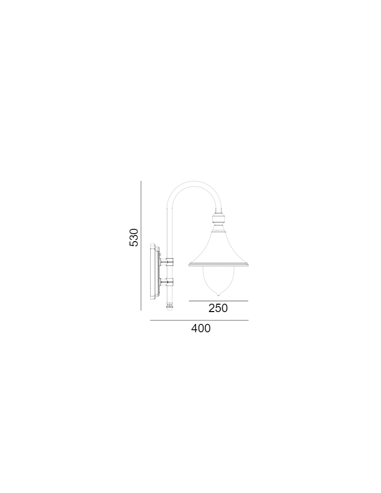 Outdoor wall lamps - Norlys Florence Wall lamp 1xE27 IP65 Black 800A/B - product kolory-swiatla.pl 2