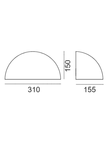 Norlys Halden LED wall lamp 8.5W 682lm 3000K IP65 Aluminum 517AL - product 2