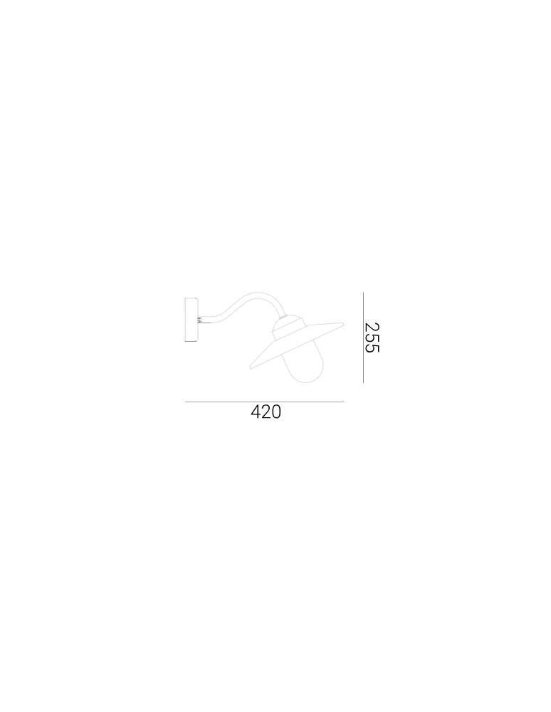 Outdoor wall lamps - Norlys Karlstad Wall lamp 1xE27 IP65 Black 230B - product kolory-swiatla.pl 2