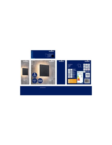 NORDLUX ARTEGO Lampa Ścienna LED Aluminium Czarny 46951003 - produkt 2