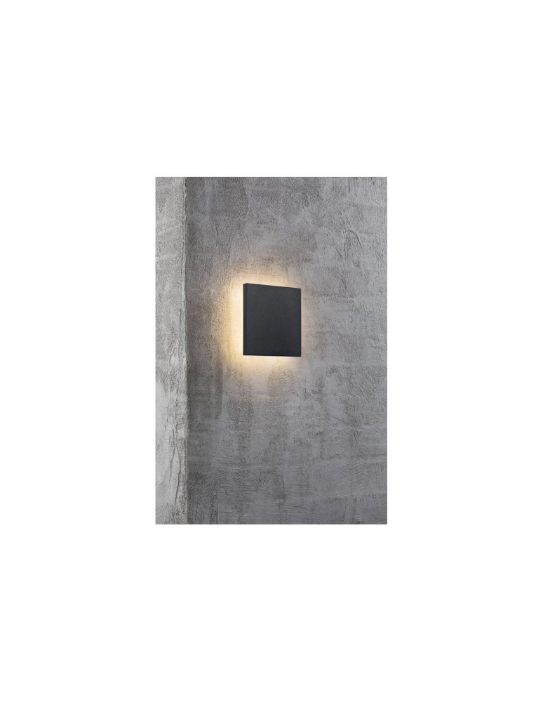 NORDLUX ARTEGO Lampa Ścienna LED Aluminium Czarny 46951003