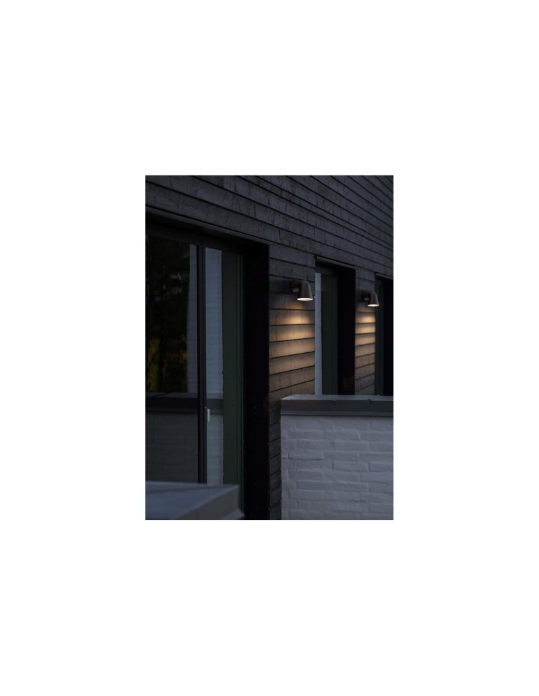Outdoor wall lamps - NORDLUX FRONT GU10 28W Aluminum Wall Lamp Black 46801003 - product kolory-swiatla.pl 4