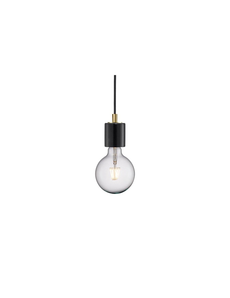 Pendant lamps bulbs - NORDLUX SIV Pendant Lamp E27 60W Marble Black 45883003 - product kolory-swiatla.pl 1