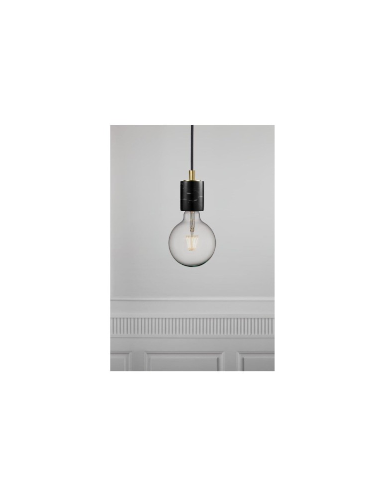 Pendant lamps bulbs - NORDLUX SIV Pendant Lamp E27 60W Marble Black 45883003 - product kolory-swiatla.pl 3