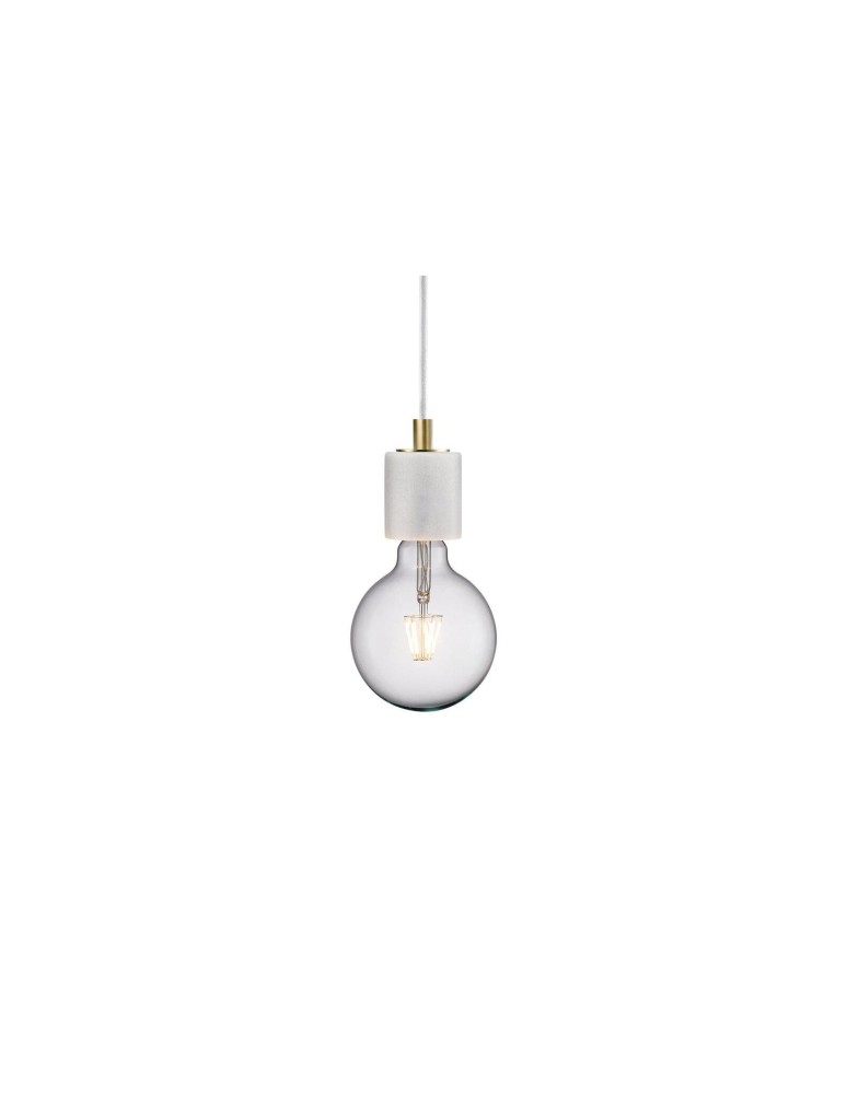 Pendant lamps bulbs - NORDLUX SIV Pendant Lamp E27 60W Marble White 45883001 - product kolory-swiatla.pl 1