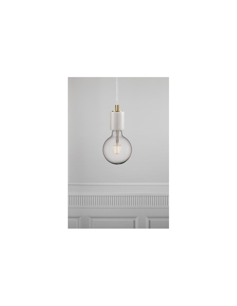 Pendant lamps bulbs - NORDLUX SIV Pendant Lamp E27 60W Marble White 45883001 - product kolory-swiatla.pl 4
