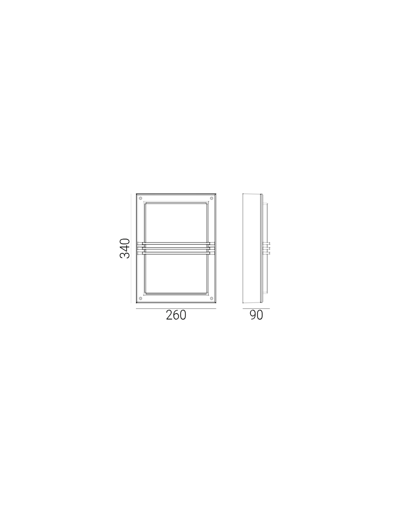 Outdoor wall lamps - Norlys Nordkapp LED wall lamp 10W 387lm IP65 Aluminum 1620AL - product kolory-swiatla.pl 2