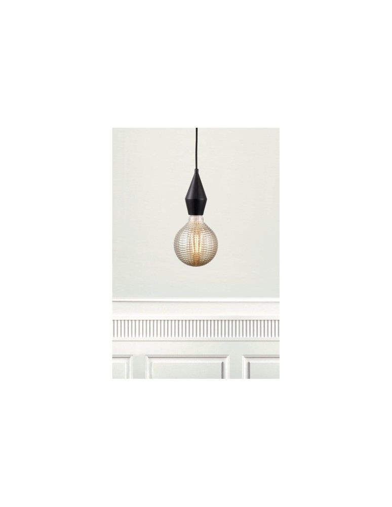 Pendant lamps bulbs - NORDLUX AUD Pendant Lamp E27 60W Metal Black 45643003 - product kolory-swiatla.pl 3