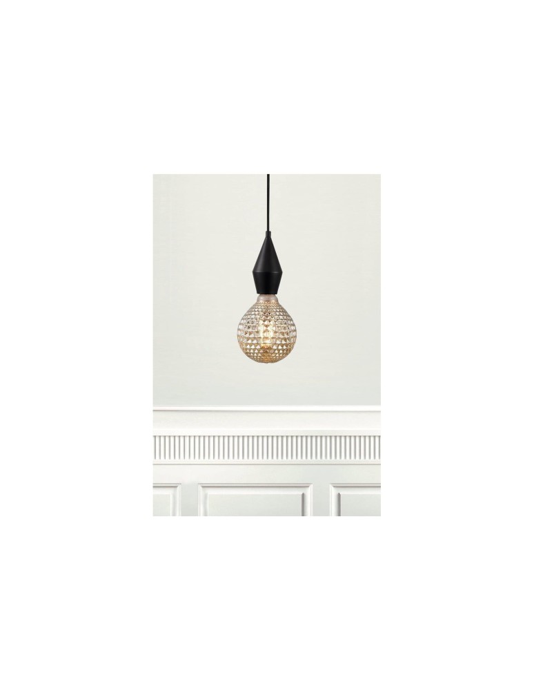 Pendant lamps bulbs - NORDLUX AUD Pendant Lamp E27 60W Metal Black 45643003 - product kolory-swiatla.pl 5