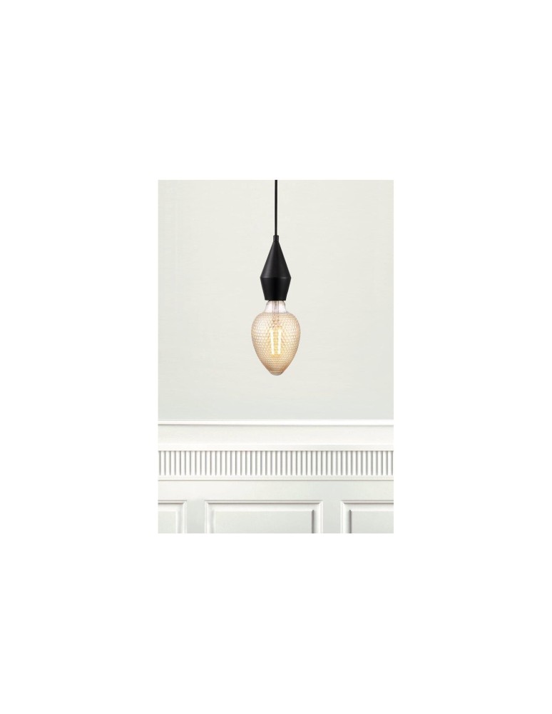 Pendant lamps bulbs - NORDLUX AUD Pendant Lamp E27 60W Metal Black 45643003 - product kolory-swiatla.pl 6