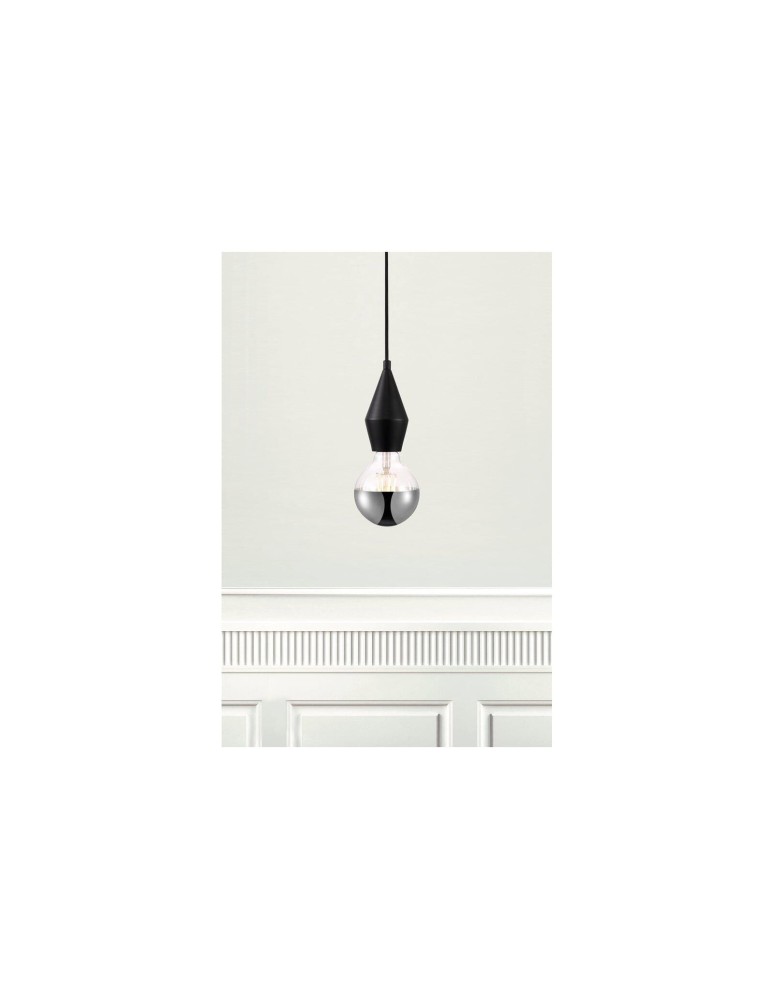 Pendant lamps bulbs - NORDLUX AUD Pendant Lamp E27 60W Metal Black 45643003 - product kolory-swiatla.pl 8
