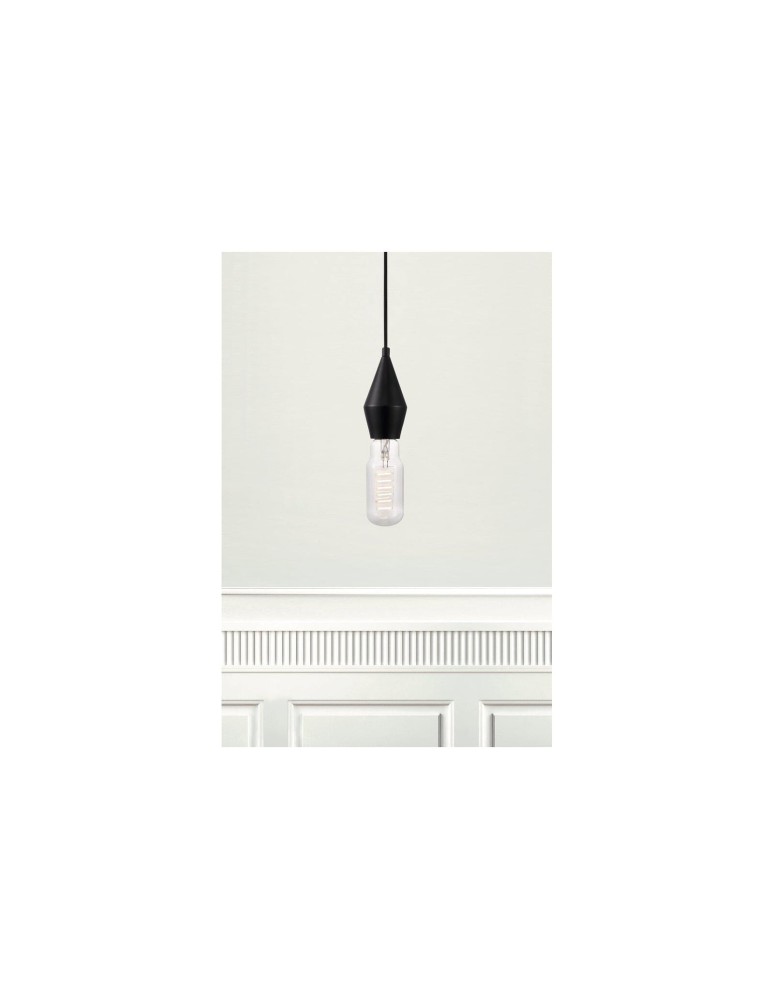 Pendant lamps bulbs - NORDLUX AUD Pendant Lamp E27 60W Metal Black 45643003 - product kolory-swiatla.pl 10