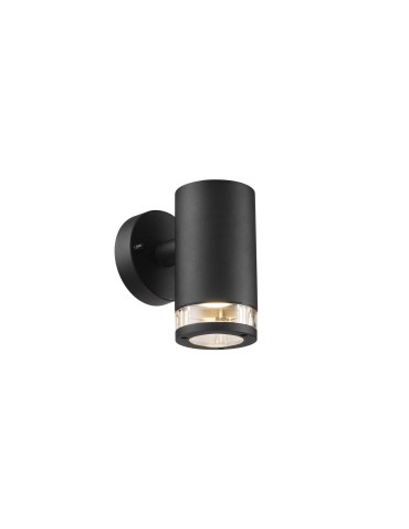 NORDLUX BIRK GU10 28W Aluminum Wall Lamp Black 45521003