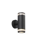 Outdoor wall lamps - NORDLUX BIRK GU10 2X28W Aluminum Wall Lamp Black 45501003 - product 1