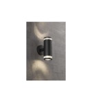 Outdoor wall lamps - NORDLUX BIRK GU10 2X28W Aluminum Wall Lamp Black 45501003 - product 2